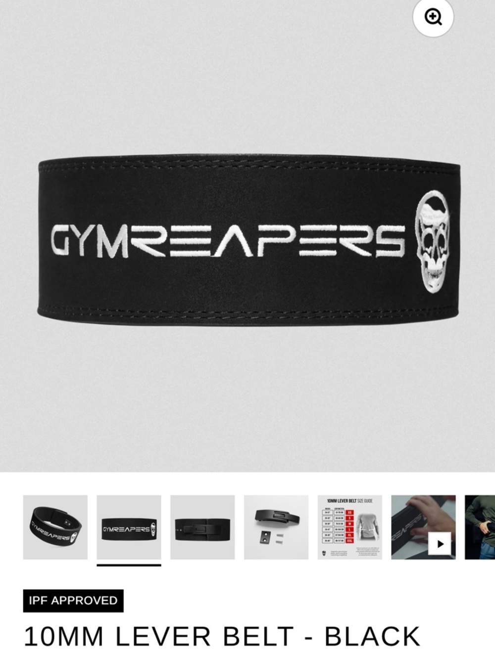 Gymreapers 10mm Lever Belt - Black